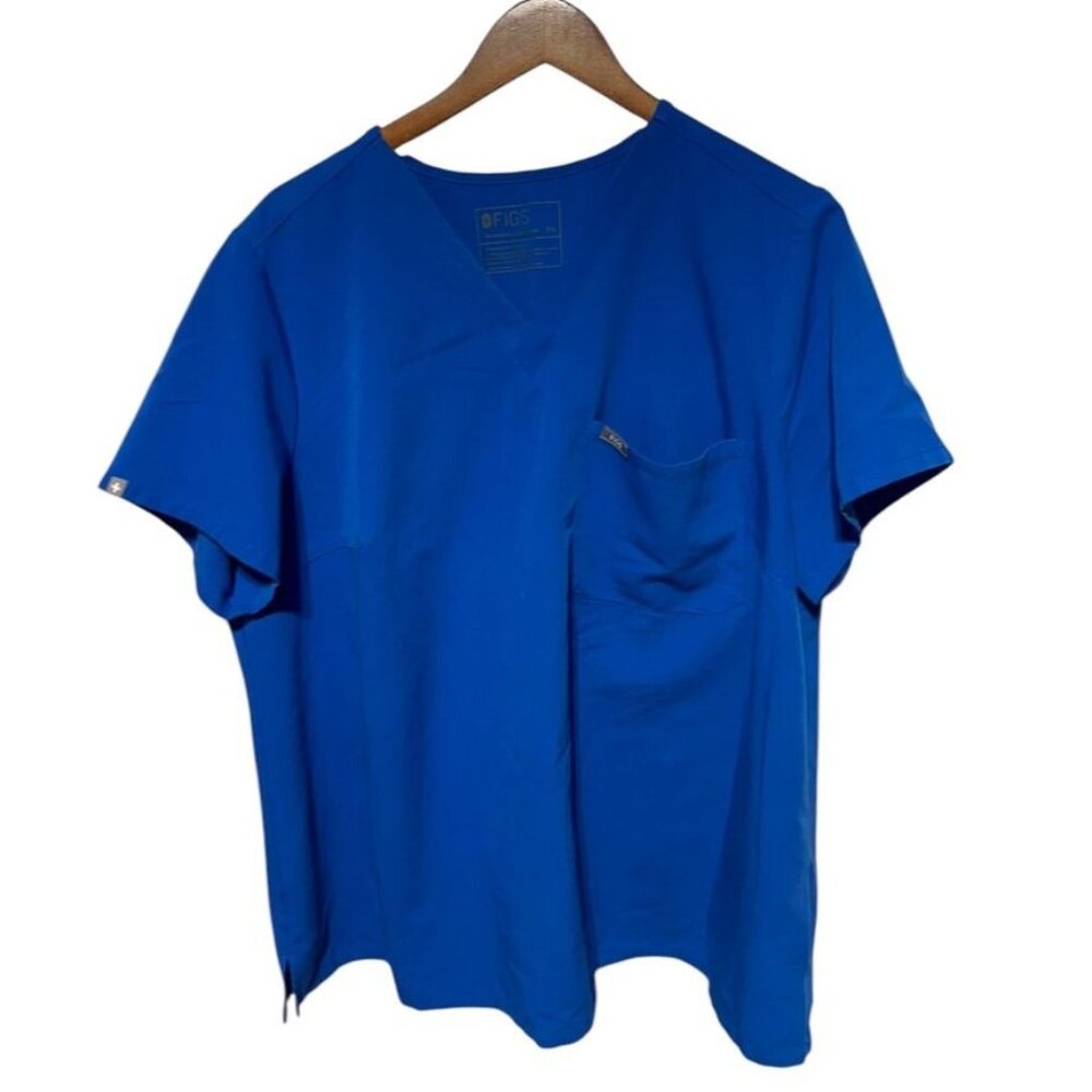 Figs Technical Collection Scrub Top Blue Size 3X